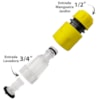 Engate 3/4 Macho e Fêmea Plástico Com Filtro de Entrada de Água Para Lavadora de Alta Pressão-b6272fbd-946c-4678-aa3a-415263ad6ada