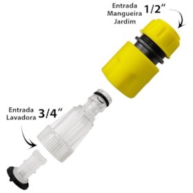 Engate 3/4 Macho e Fêmea Plástico Com Filtro de Entrada de Água Para Lavadora de Alta Pressão