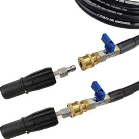 Kit Engate Rápido Bico Regulável e Mangueira Nylon