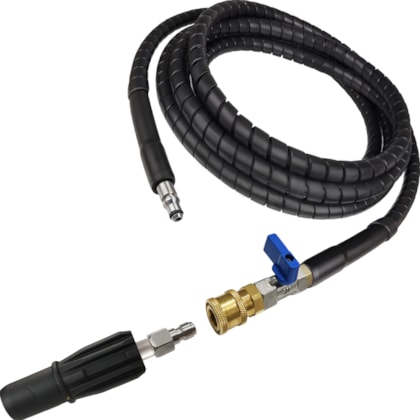 Kit Engate Rápido Bico Regulável e Mangueira Nylon Com Proteção - Conexão M47