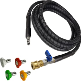 Kit Engate Rápido Bicos Coloridos e Mangueira Aço Com Proteção - Conexão M47