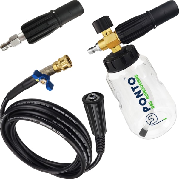 Kit Engate Rápido Snow Foam Latão Bico Regulável e Mangueira Nylon-d49dd08d-90bb-41c7-9f22-1400d7d7fac1