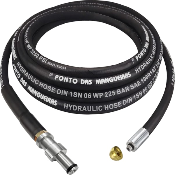 Mangueira Desentupidora Conexão Gatilho Em Trama de Aço-d4735dbb-de3a-4a9d-89ee-f753a3dc78ea