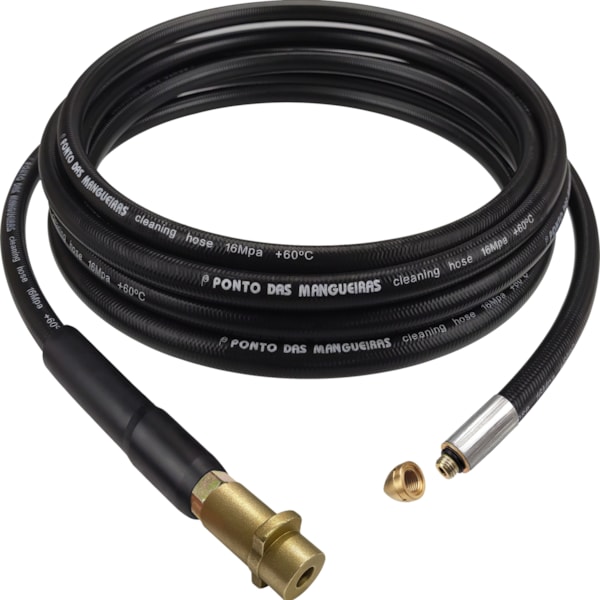 Mangueira Desentupidora Conexão Gatilho Em Trama de Nylon Para Lavadora-56819002-aa0c-479b-bbb1-d5f5baaf99a0