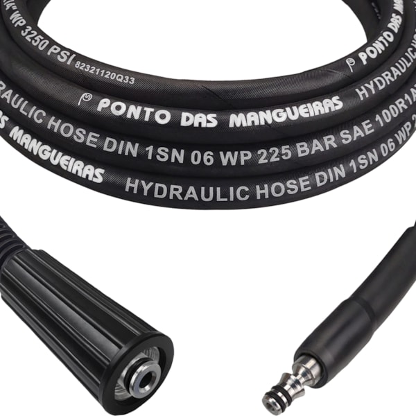 Mangueira Em Trama de Aço Para Lavadora-34cf5d6c-3aa6-41d0-befe-8a6e17562a62