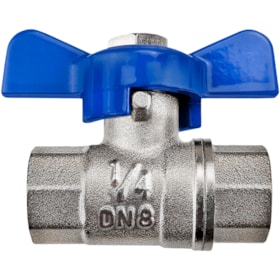 Mini Registro Conexão Fêmea 1/4 x Fêmea 1/4 Para Lavadora de Alta Pressão