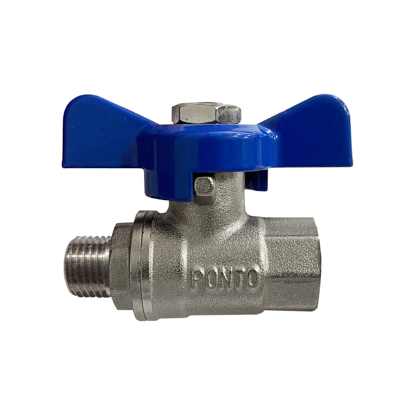 Mini Registro Conexão Macho 1/4 x Fêmea 1/4 Para Lavadora de Alta Pressão-ed7f529a-19e1-4f58-a6cd-1f800b92edc6